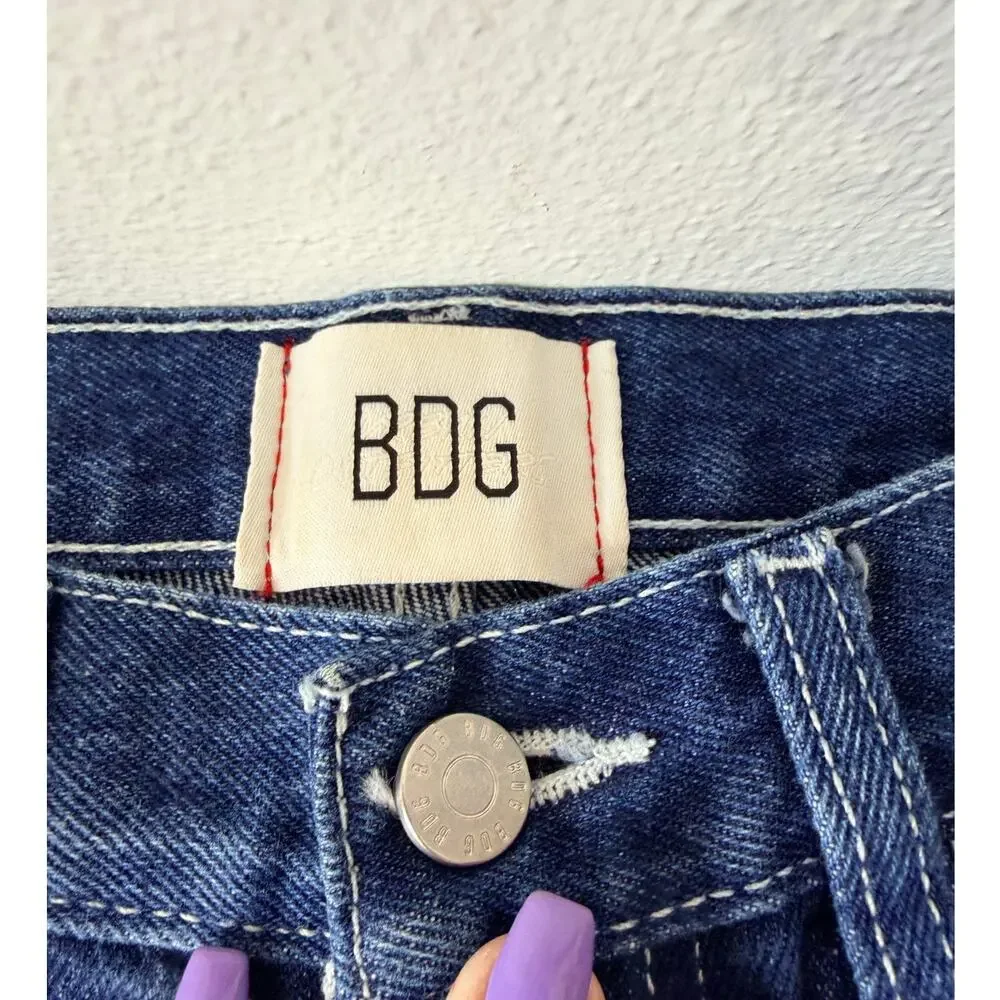 BDG Cowboy Jean 29 Straight Wide Leg Blue Denim High Rise